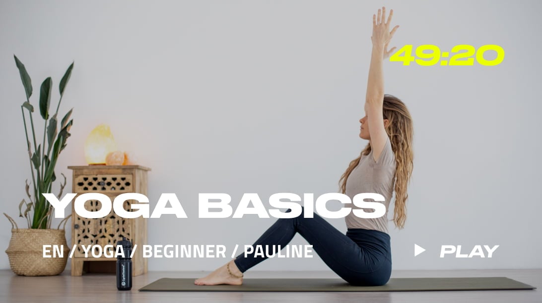 An example of a basic yoga workout screen in the CycleMasters app