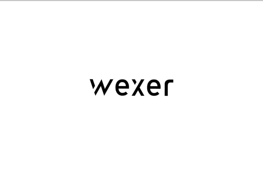 A minimalistic image with a plain white background and the word "wexer" in black, italicized text centered in the middle.